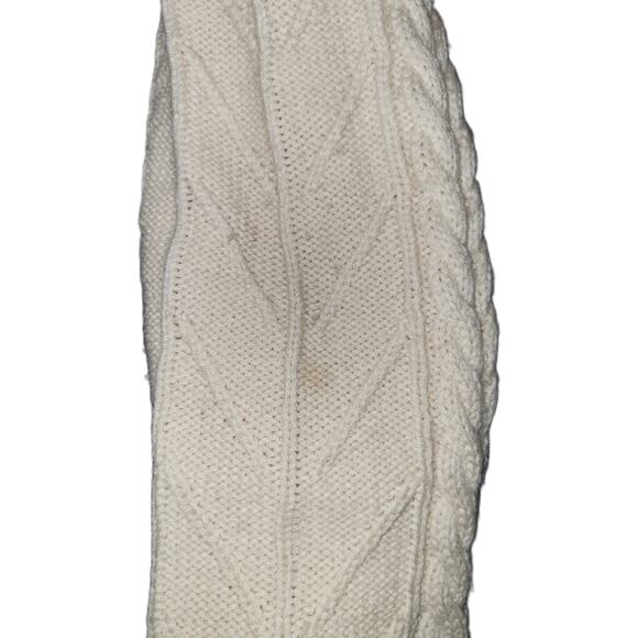 Per Se, L | Knitted Cream Wool Long Sleeve Cardigan - Picture 6 of 6